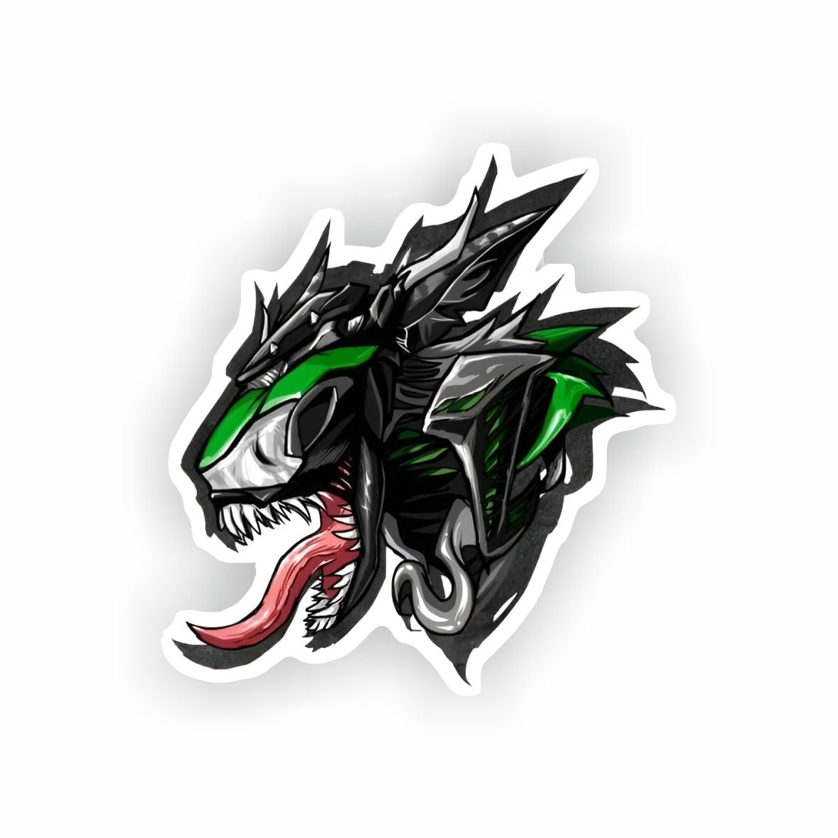 Futuristic Mecha Alien Symbiote Vinyl Decal