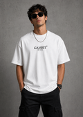 Gambit – No Random Moves Oversized Graphic T-Shirt | White