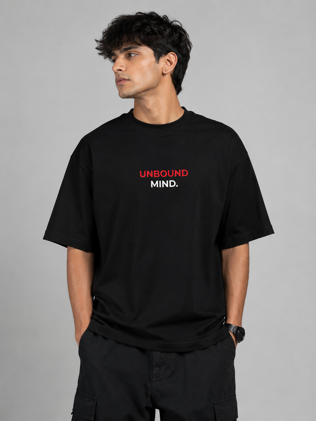 Unbound Mind – Create Your Own Path Oversized T-Shirt | Black