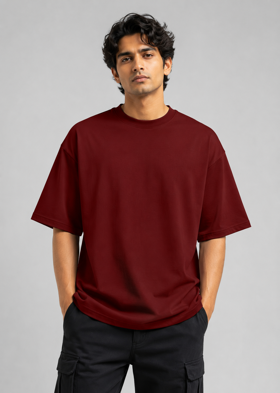 Maroon Essential Oversized T-Shirt
