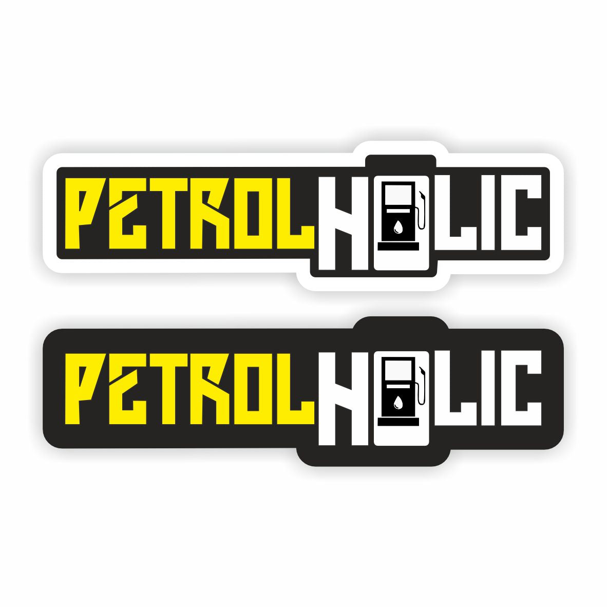 Petrolholic Bumper Sticker - Gas Pump Graphic Car Window Vinyl Decal