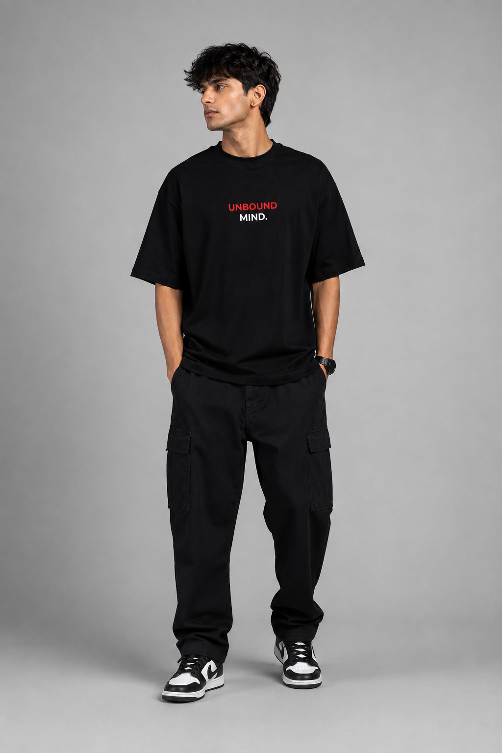 Unbound Mind – Create Your Own Path Oversized T-Shirt | Black