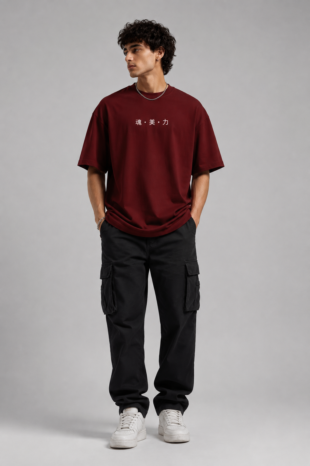 Inferno Eternal Spirit Oversized T-Shirt – Maroon