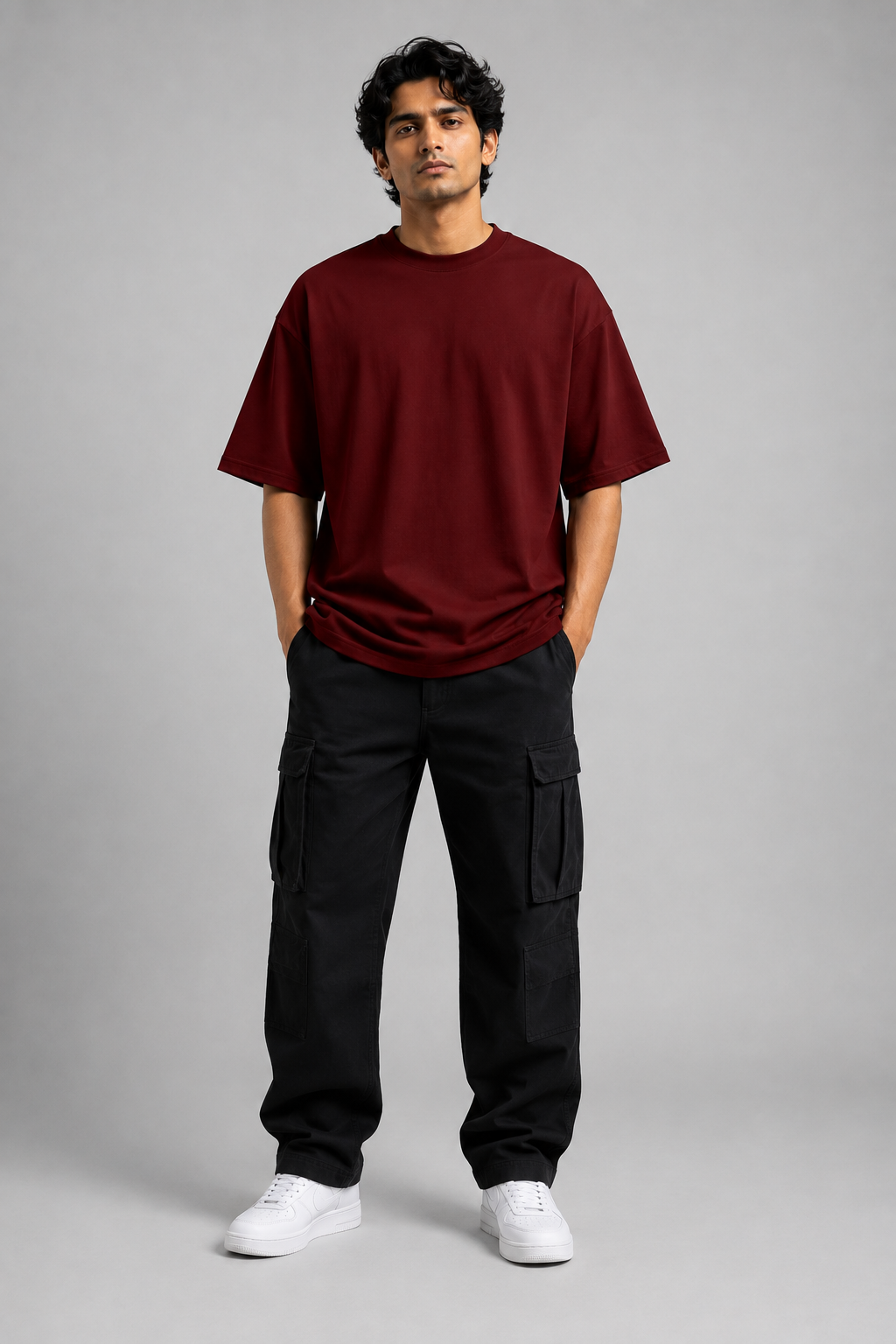 Maroon Essential Oversized T-Shirt
