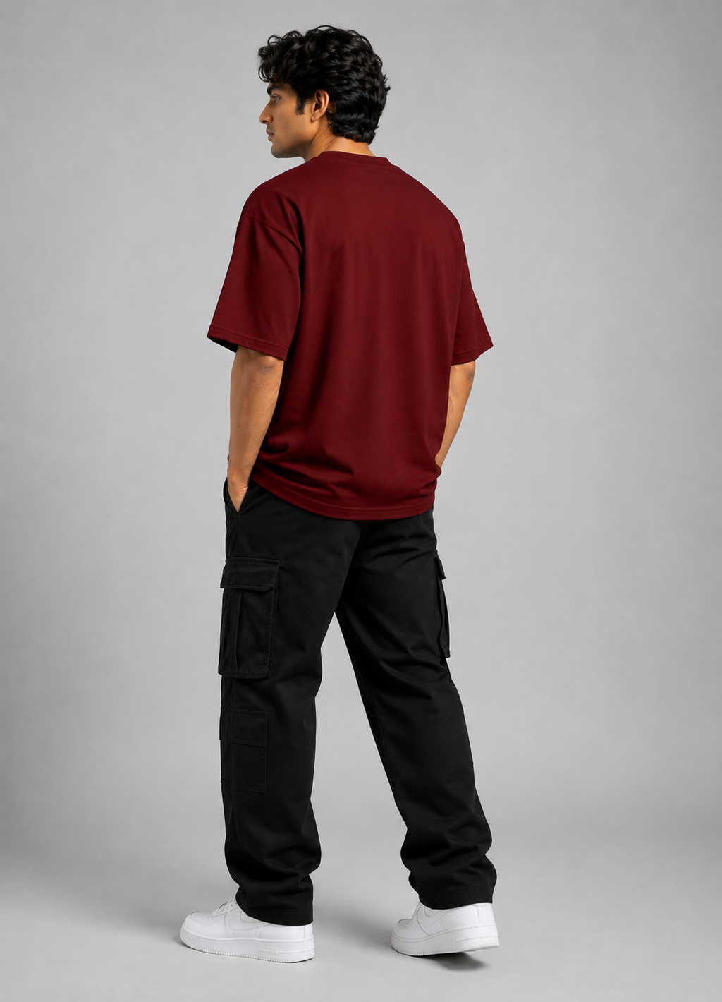 Maroon Essential Oversized T-Shirt