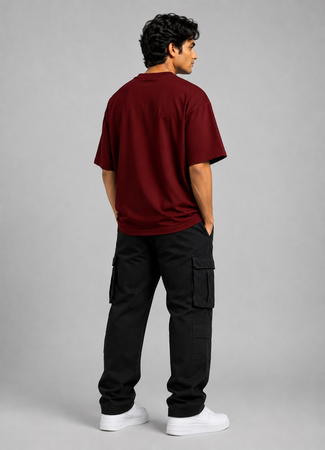 Maroon Essential Oversized T-Shirt