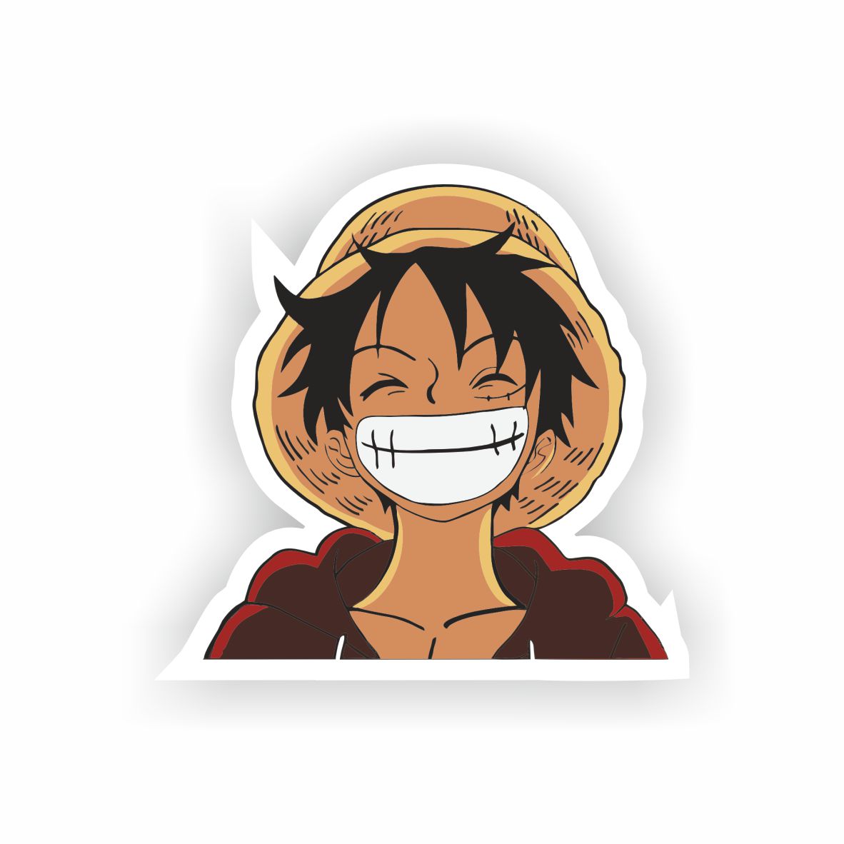 Monkey D. Luffy Smiling Anime Sticker