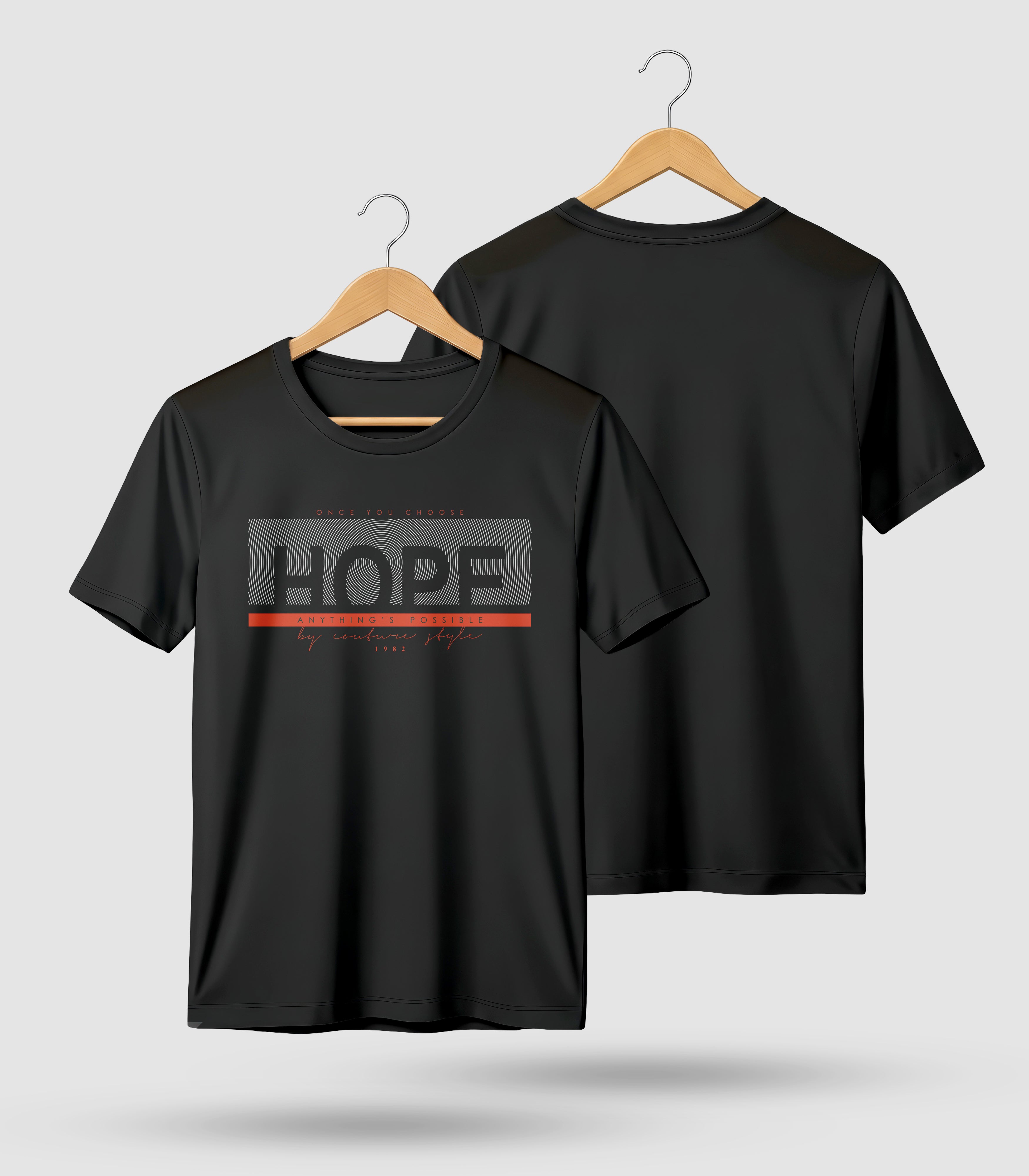 "HOPE – Anything's Possible" Graphic Tee – Premium Black T-Shirt