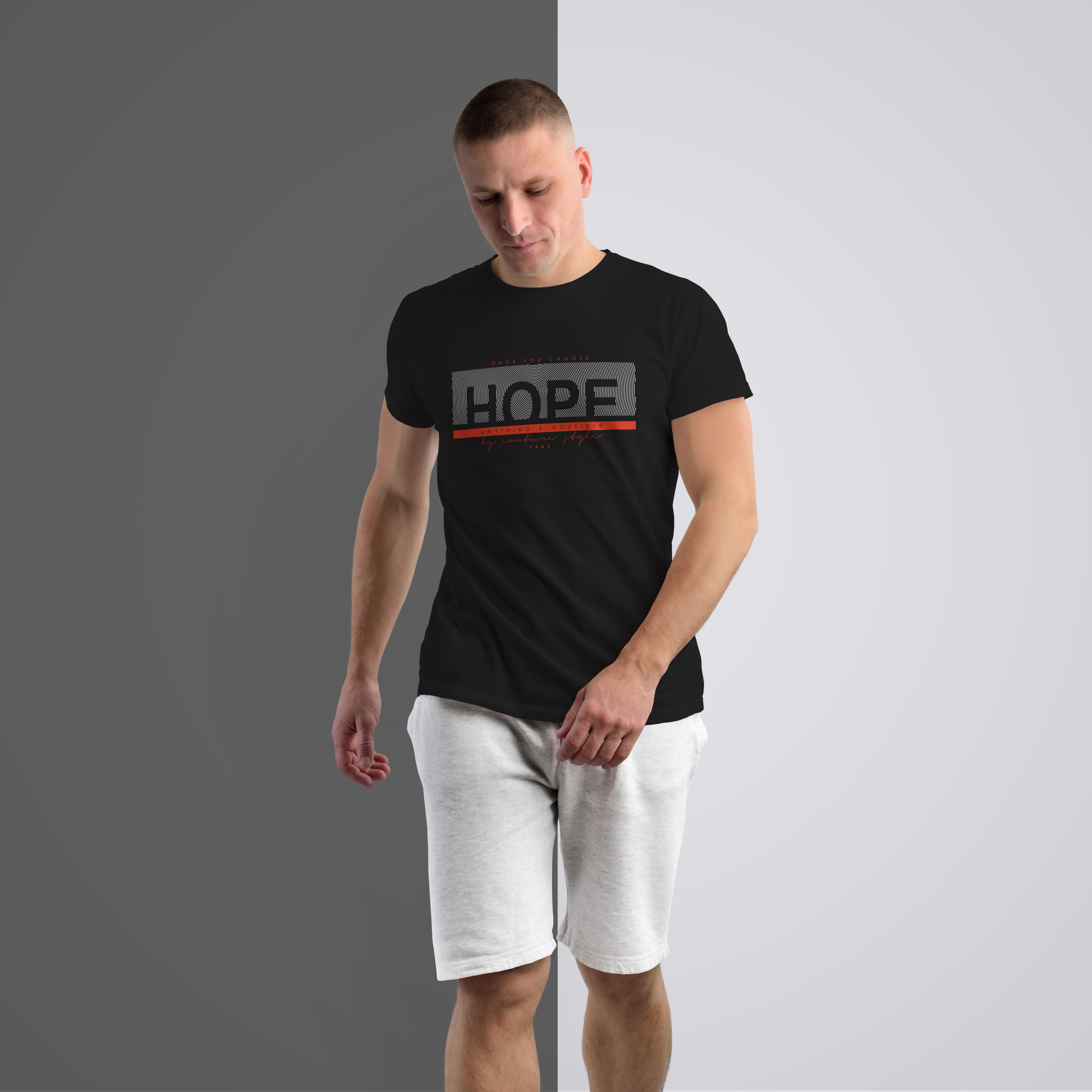 "HOPE – Anything's Possible" Graphic Tee – Premium Black T-Shirt