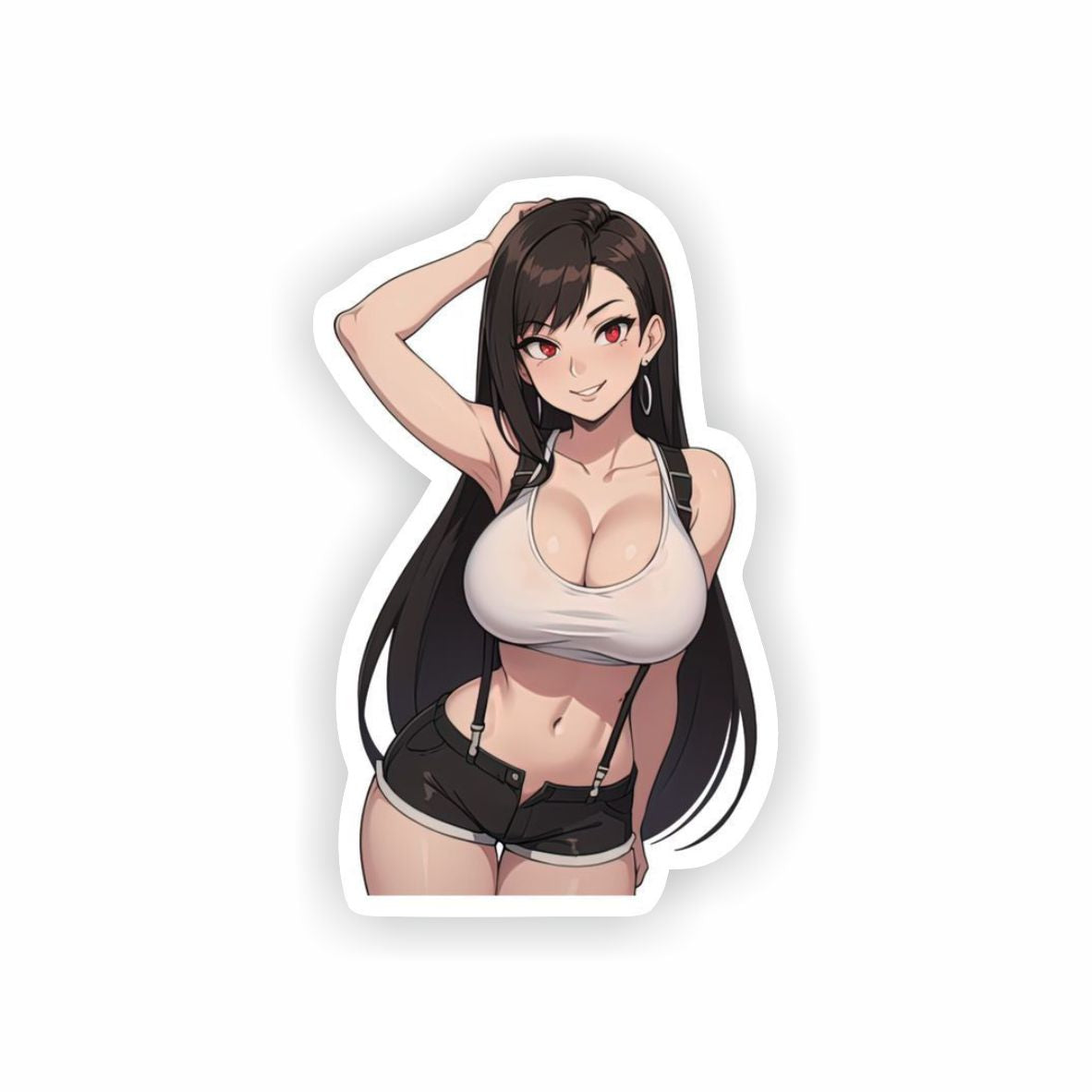 Tifa Lockhart Final Fantasy VII Anime Sticker