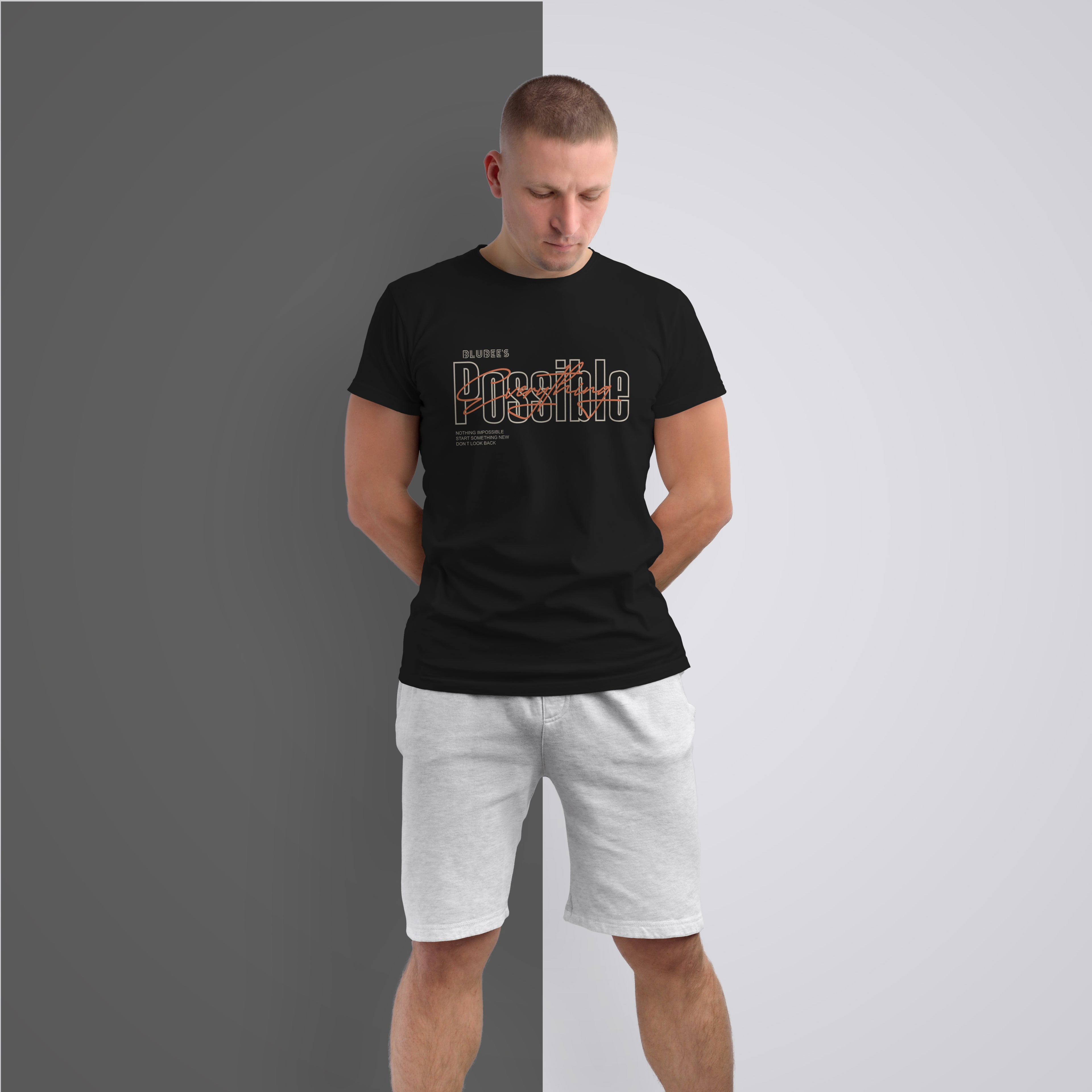 Everything Is Possible" Graphic Tee – Premium Black T-Shirt