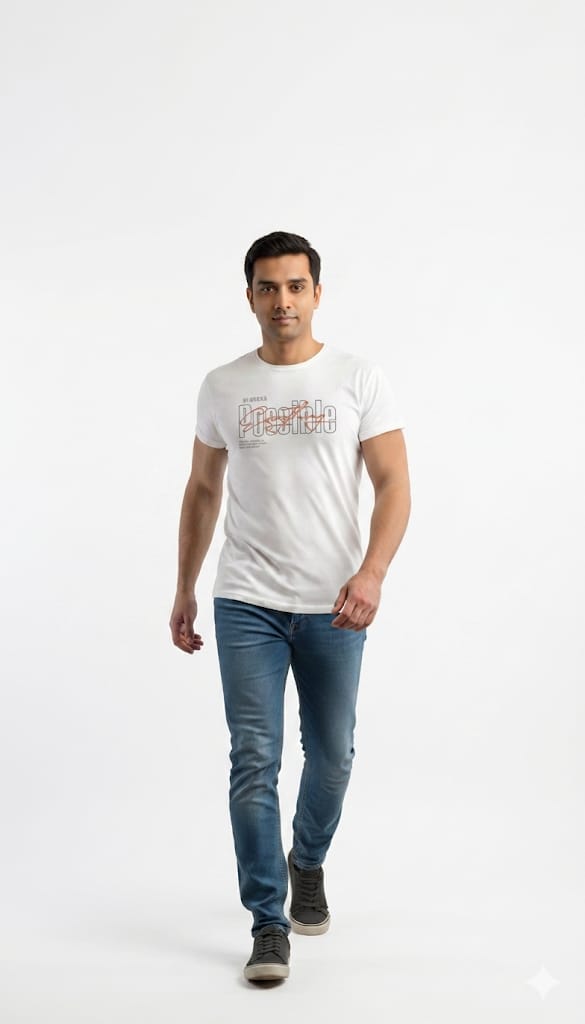 Everything Is Possible" Graphic Tee – Premium White T-Shirt