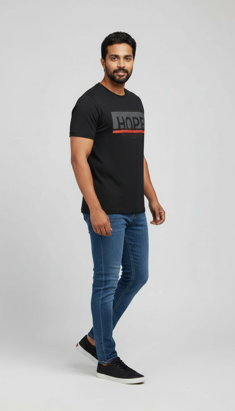 "HOPE – Anything's Possible" Graphic Tee – Premium Black T-Shirt