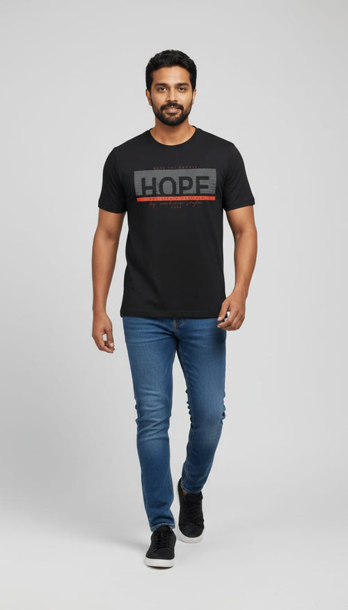 "HOPE – Anything's Possible" Graphic Tee – Premium Black T-Shirt