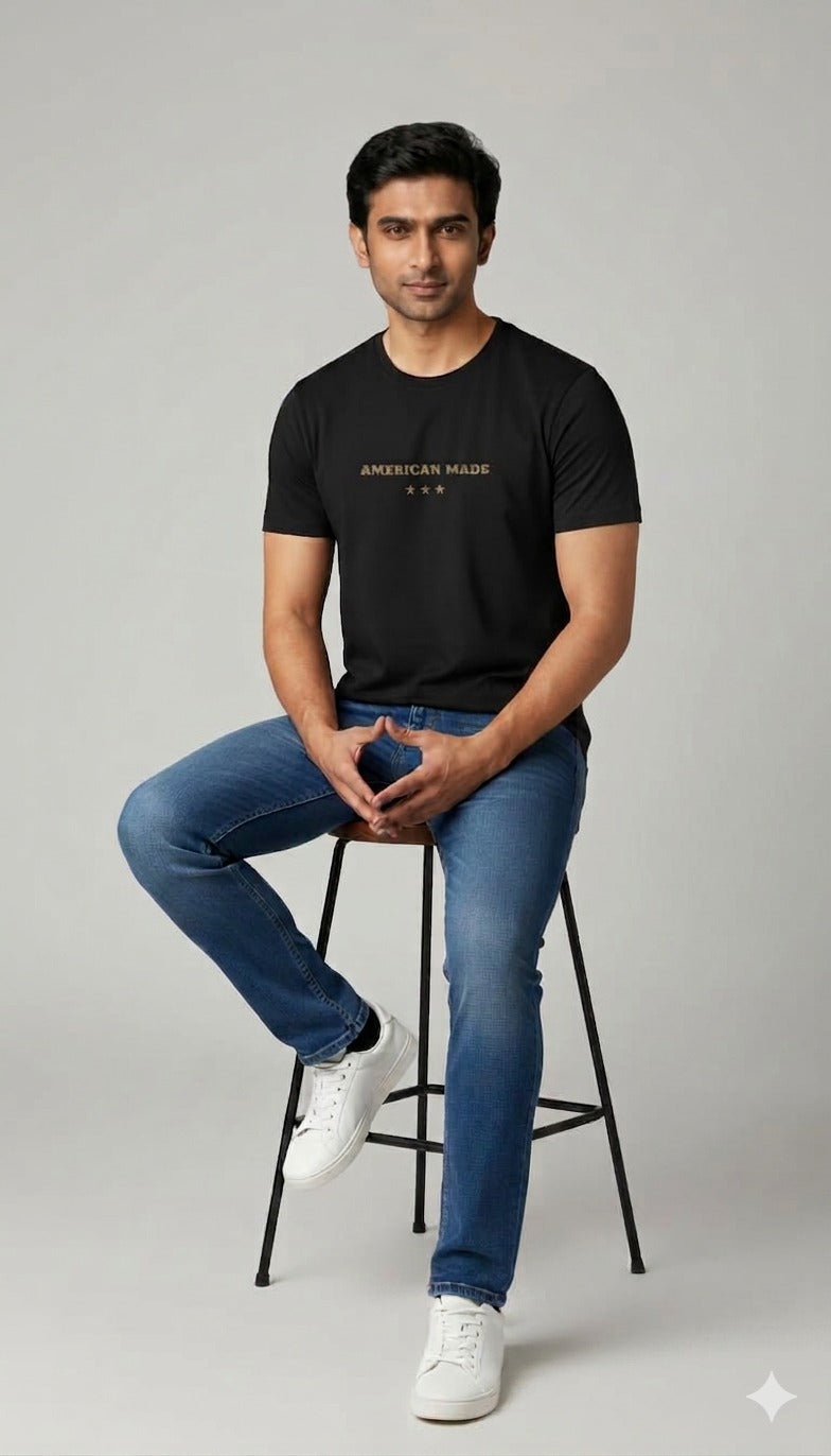 San Francisco Grizzly Graphic Tee – American Made Black T-Shirt