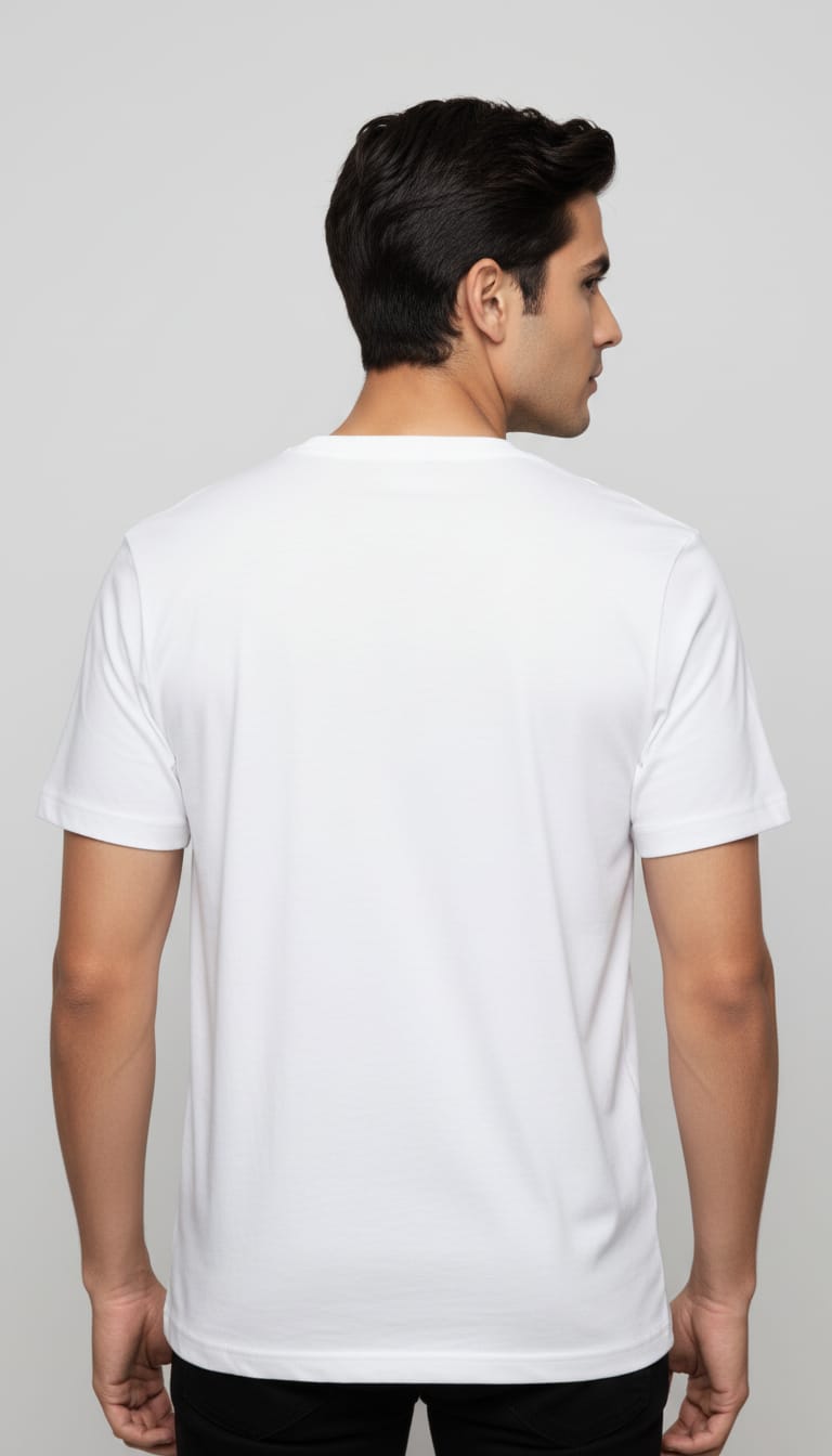 Men's "Living in California" Graphic T-Shirt – Casual White Short Sleeve Round Neck