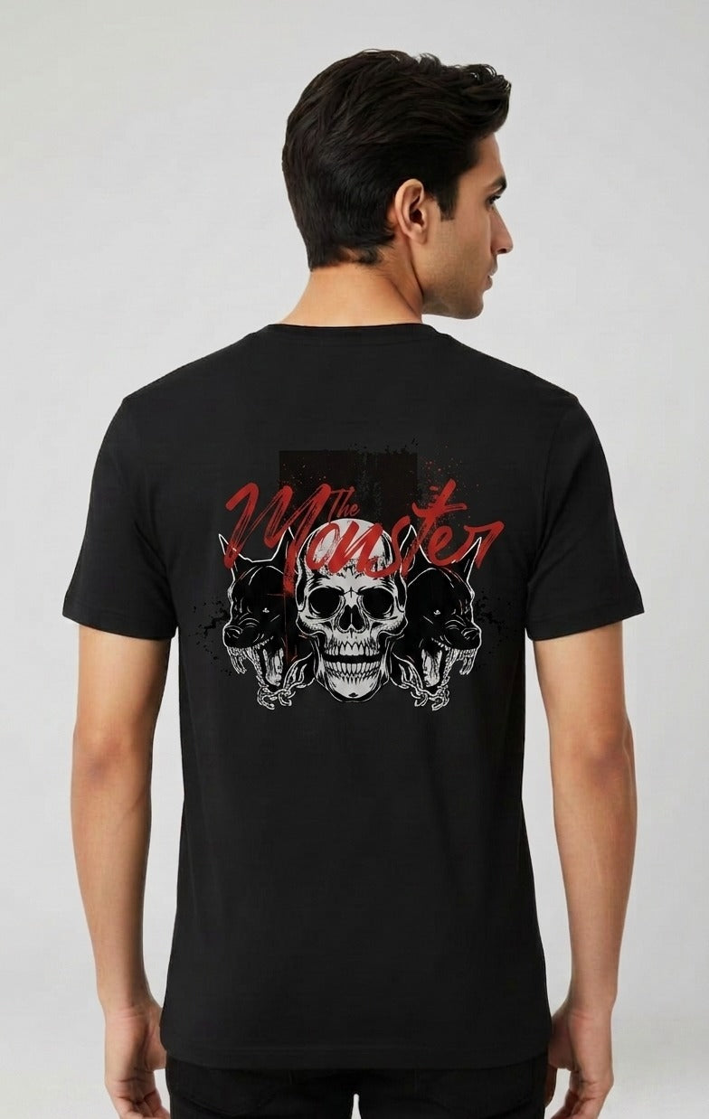 Born For Crime Graphic Printed Regular Fit T-Shirt