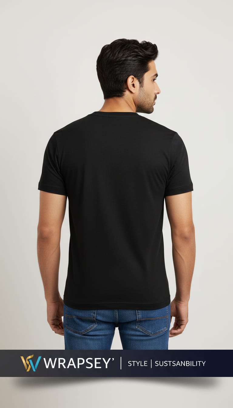 Men's "LA" Los Angeles Graphic Print T-Shirt – Classic Black