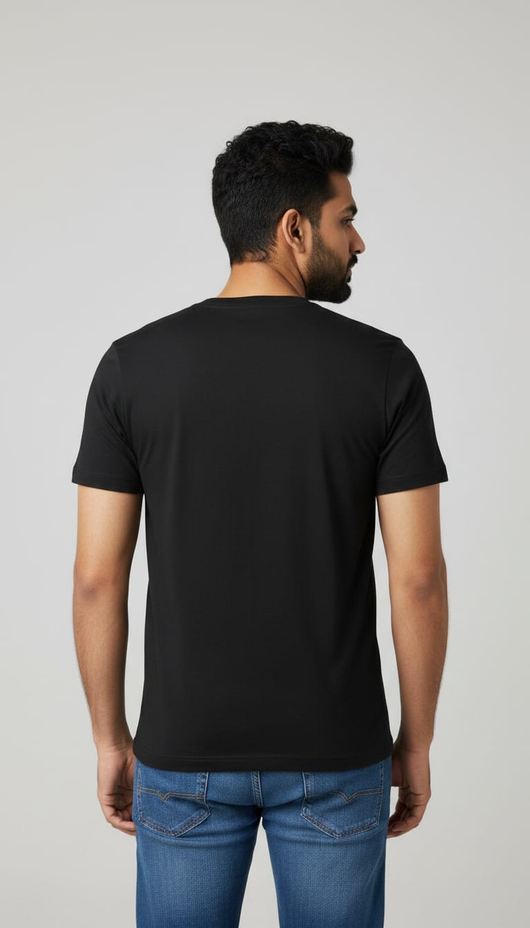 Men's Evil Eyes Minimalist Graphic Tee – Premium Black Streetwear T-Shirt