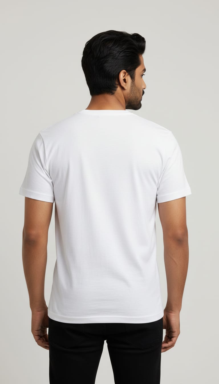 Men's Evil Eyes Minimalist Graphic Tee – Premium White Streetwear T-Shirt