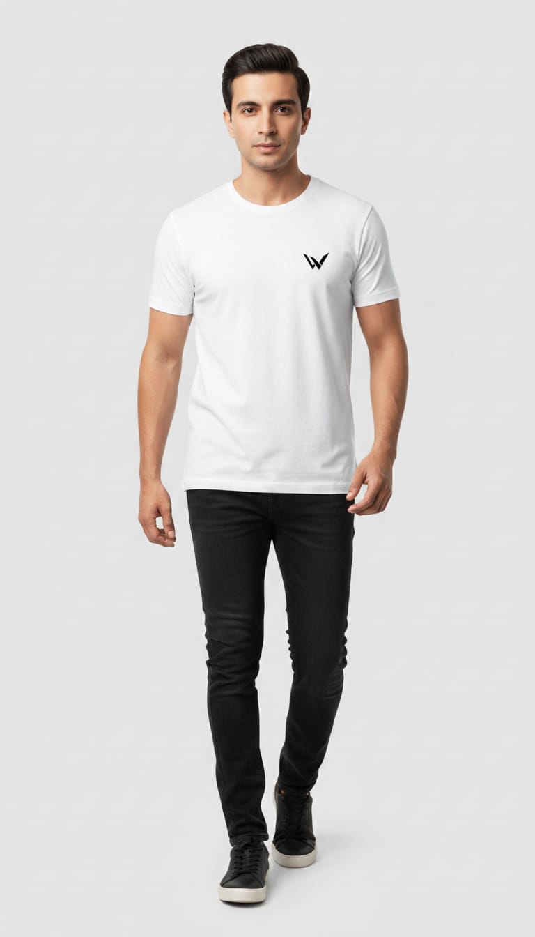 Men's Rhythm & Groove Premium White Graphic Streetwear Tee – Special Edition Music & Vinyl Culture Round neck